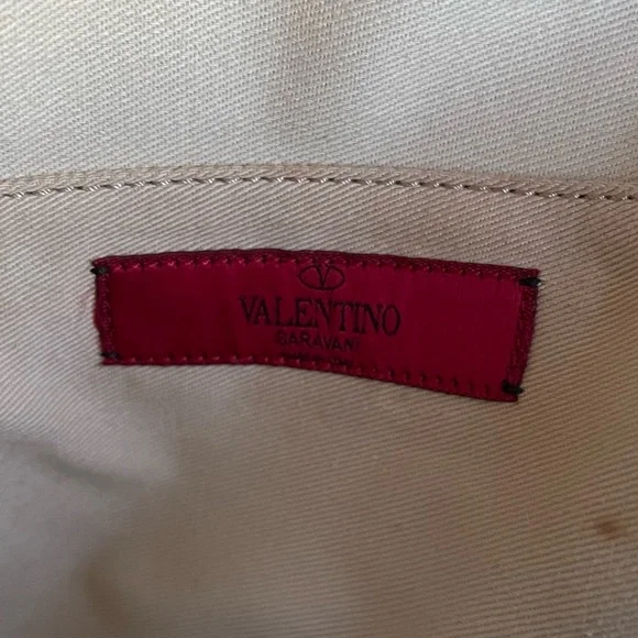 VALENTINO GARAVANI  Calfskin Medium Full Studded Rockstud All Over Backpack - Picture 10 of 13